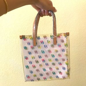 Dooney & Burke clear lunch bag tote - NWT